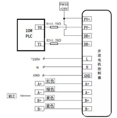 步進(jìn)電機(jī)驅(qū)動(dòng)器接線圖